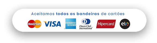 Aceitamos cartões